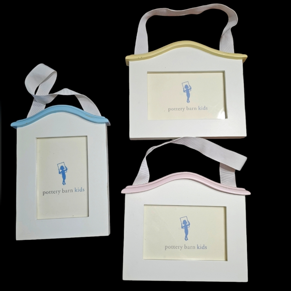 Pottery Barn Kids  nursery / baby 4x6 3 pc frame set